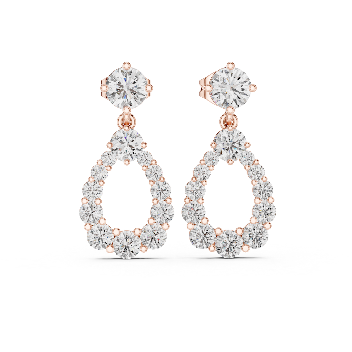 Aurielle Halo - The Circle of Light Diamond Earrings