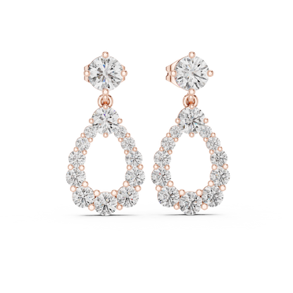 Aurielle Halo - The Circle of Light Diamond Earrings