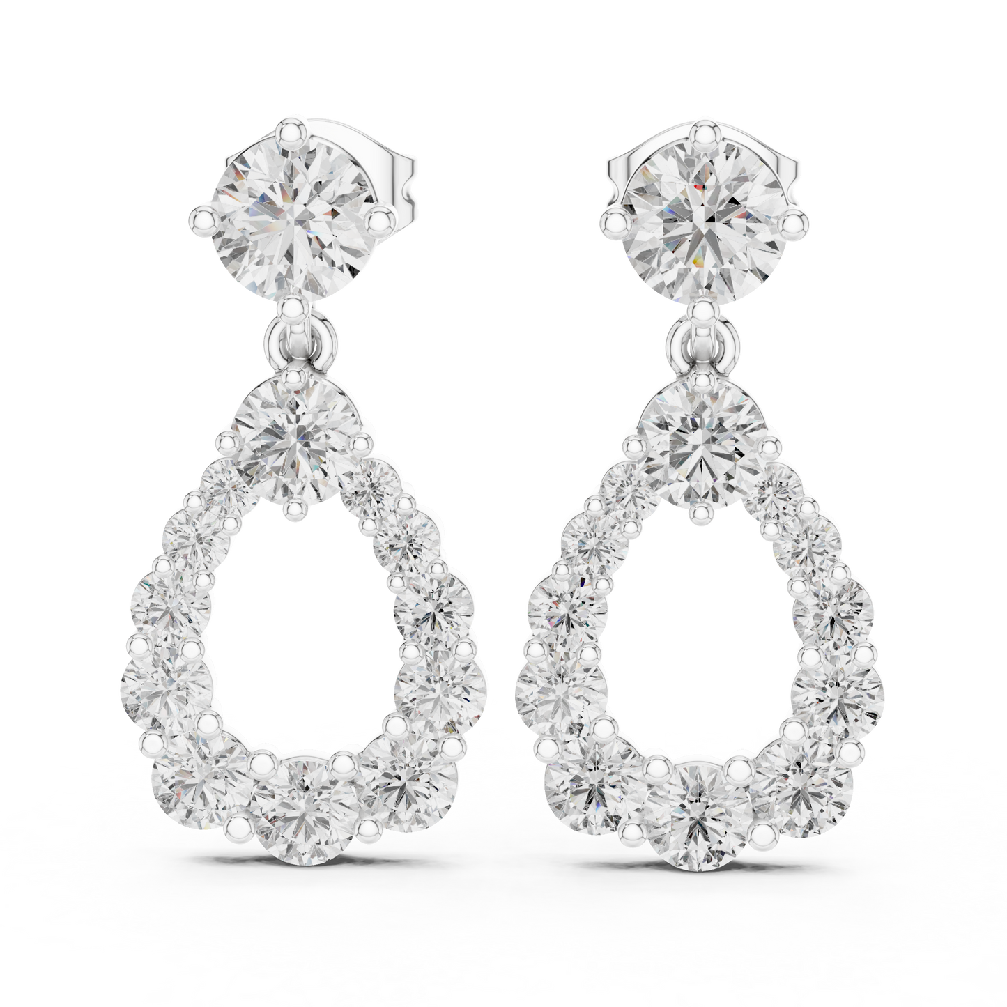 Aurielle Halo - The Circle of Light Diamond Earrings