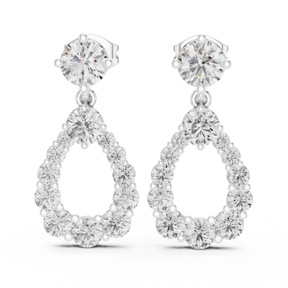Aurielle Halo - The Circle of Light Diamond Earrings