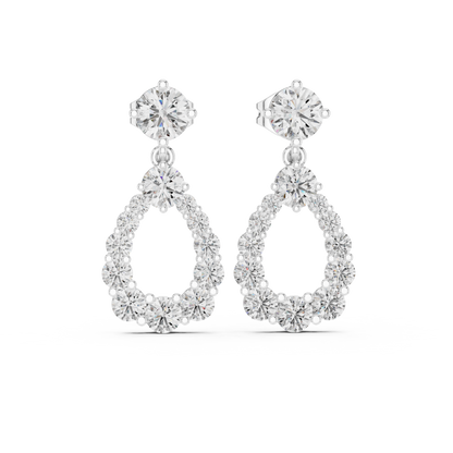 Aurielle Halo - The Circle of Light Diamond Earrings