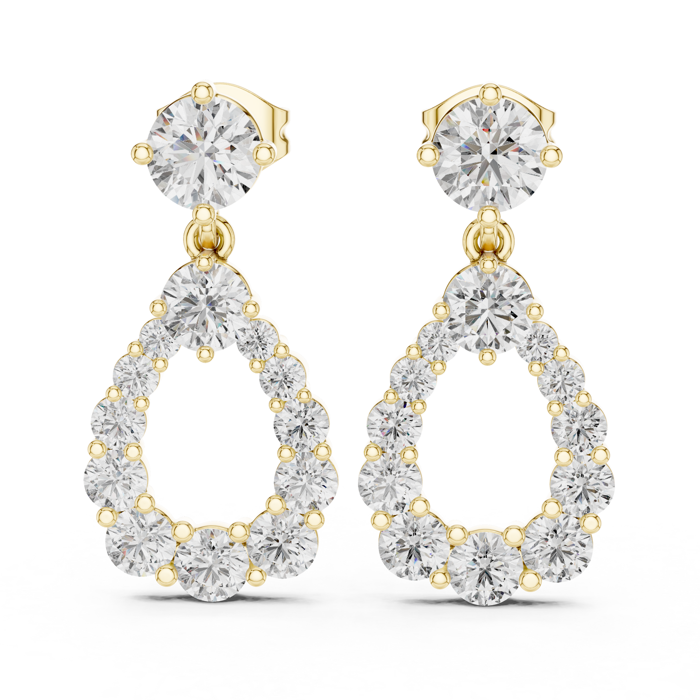 Aurielle Halo - The Circle of Light Diamond Earrings