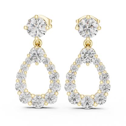 Aurielle Halo - The Circle of Light Diamond Earrings