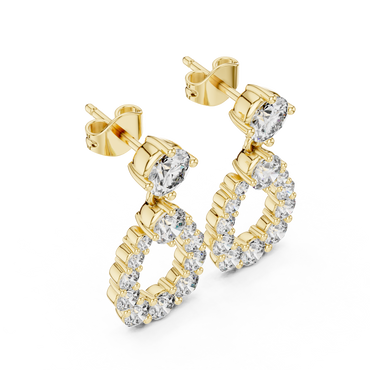 Aurielle Halo - The Circle of Light Diamond Earrings