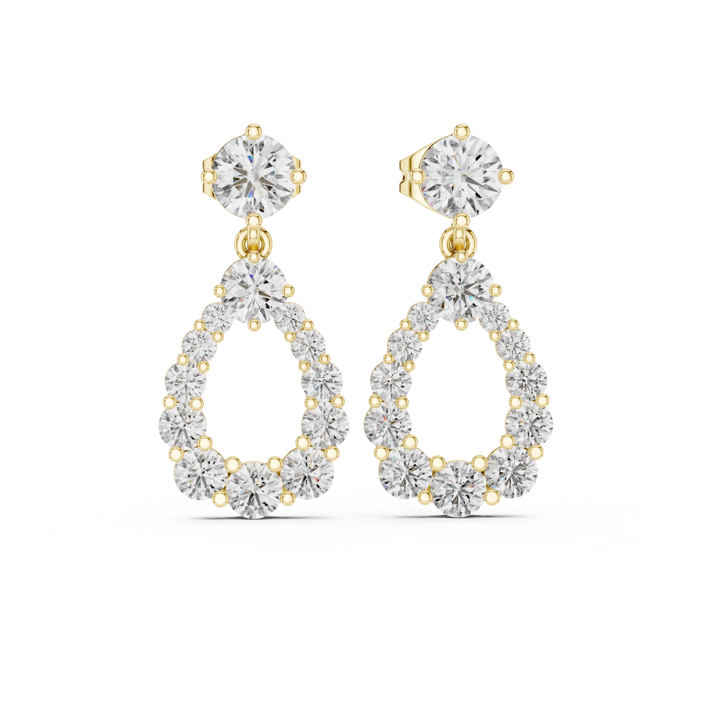 Aurielle Halo - The Circle of Light Diamond Earrings