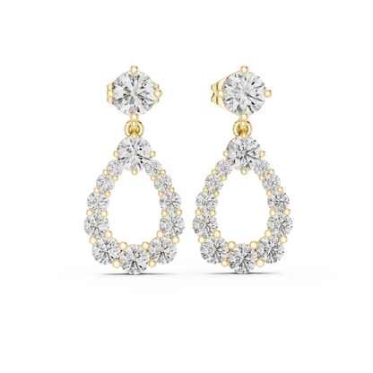 Aurielle Halo - The Circle of Light Diamond Earrings