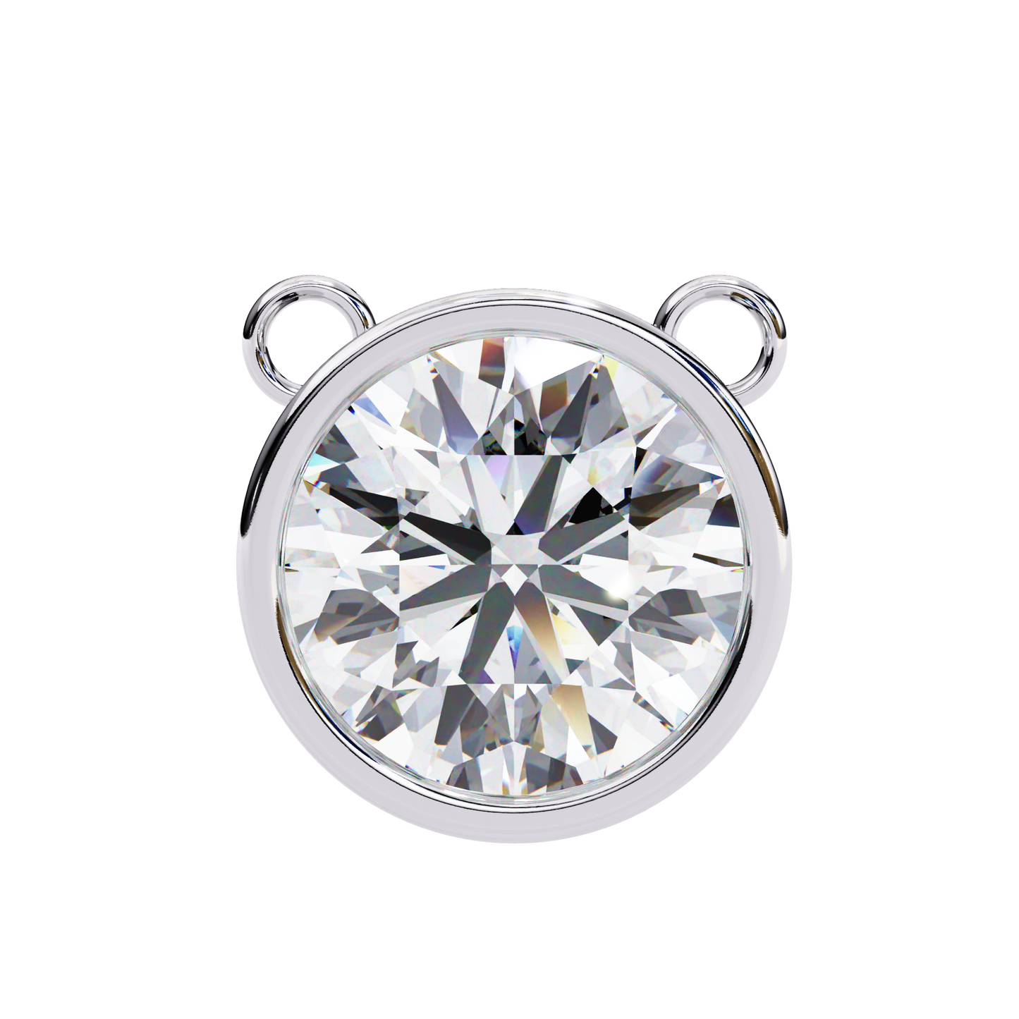 Viennette Opulenza Round Solitaire Pendant