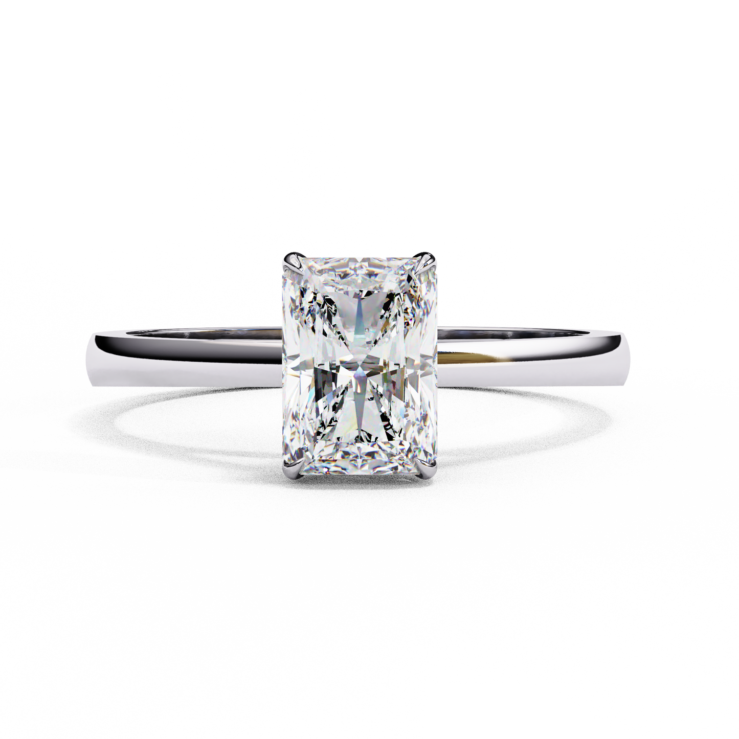 Velluta Sorella Radiant Solitaire Ring