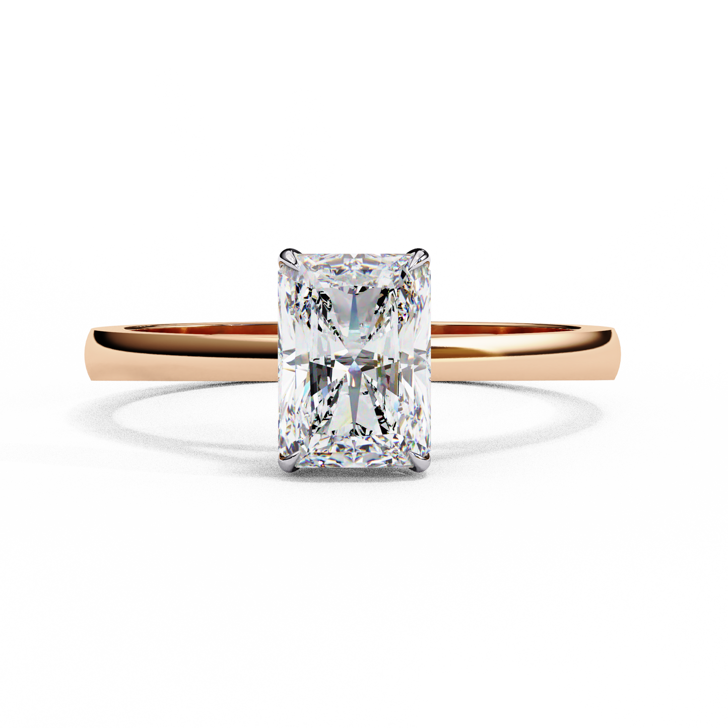 Velluta Sorella Radiant Solitaire Ring