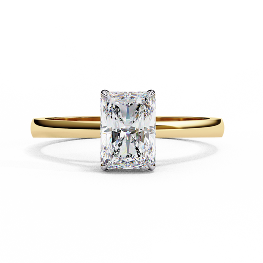 Velluta Sorella Radiant Solitaire Ring