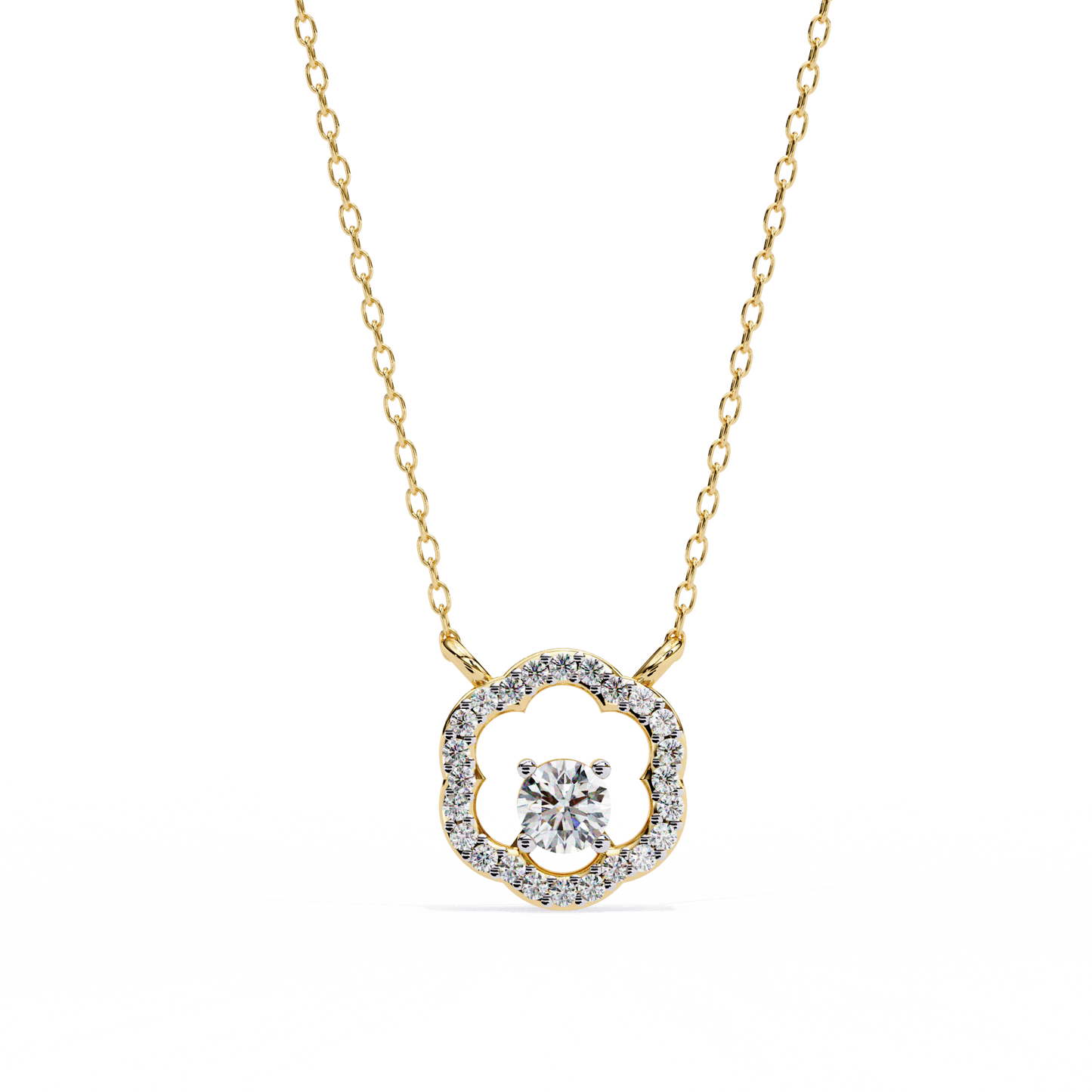 Lucinda Floret Diamond Pendant