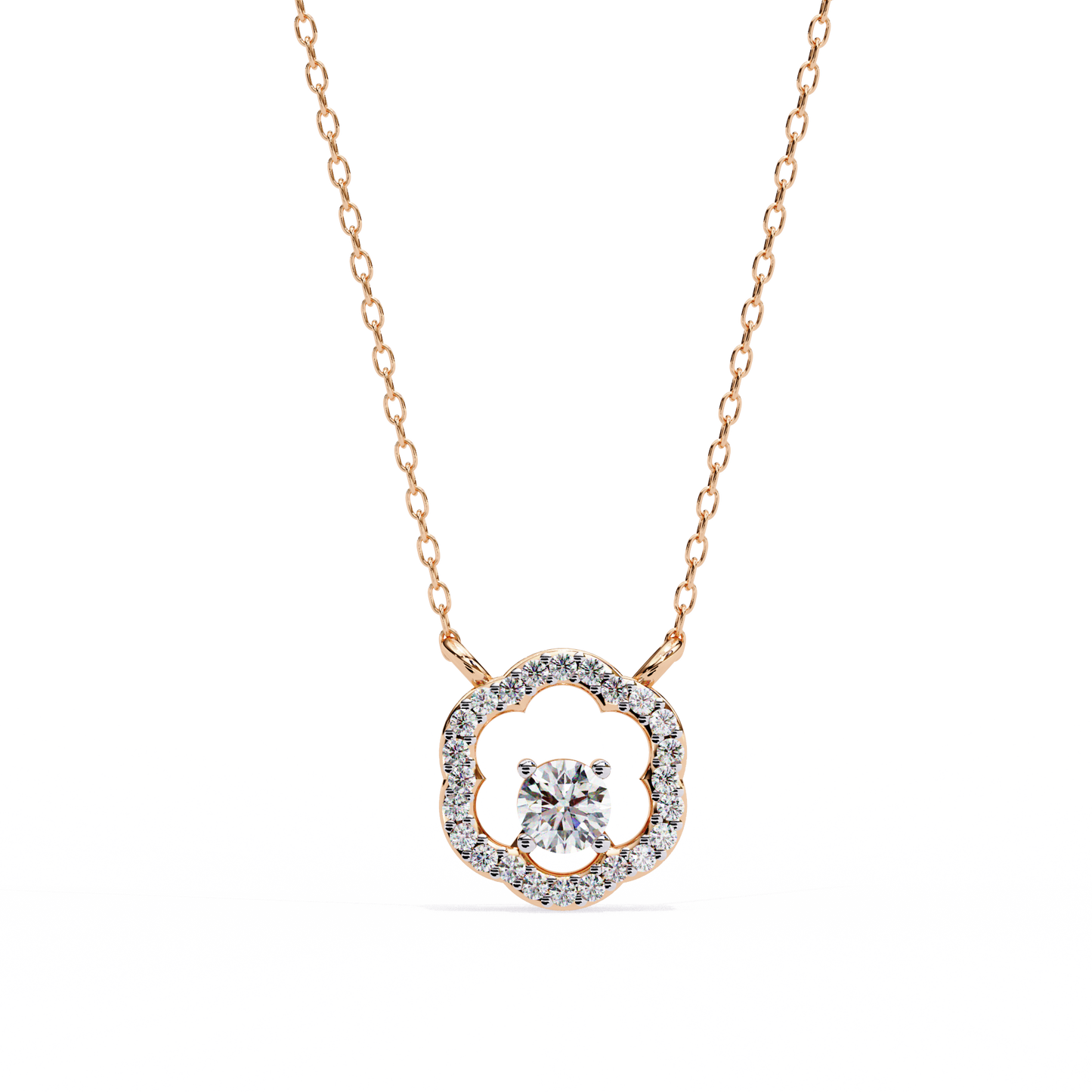Lucinda Floret Diamond Pendant