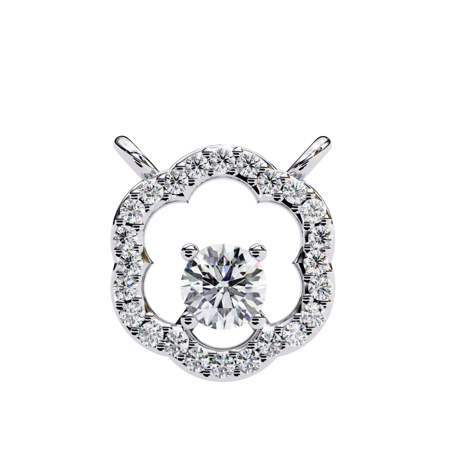 Lucinda Floret Diamond Pendant