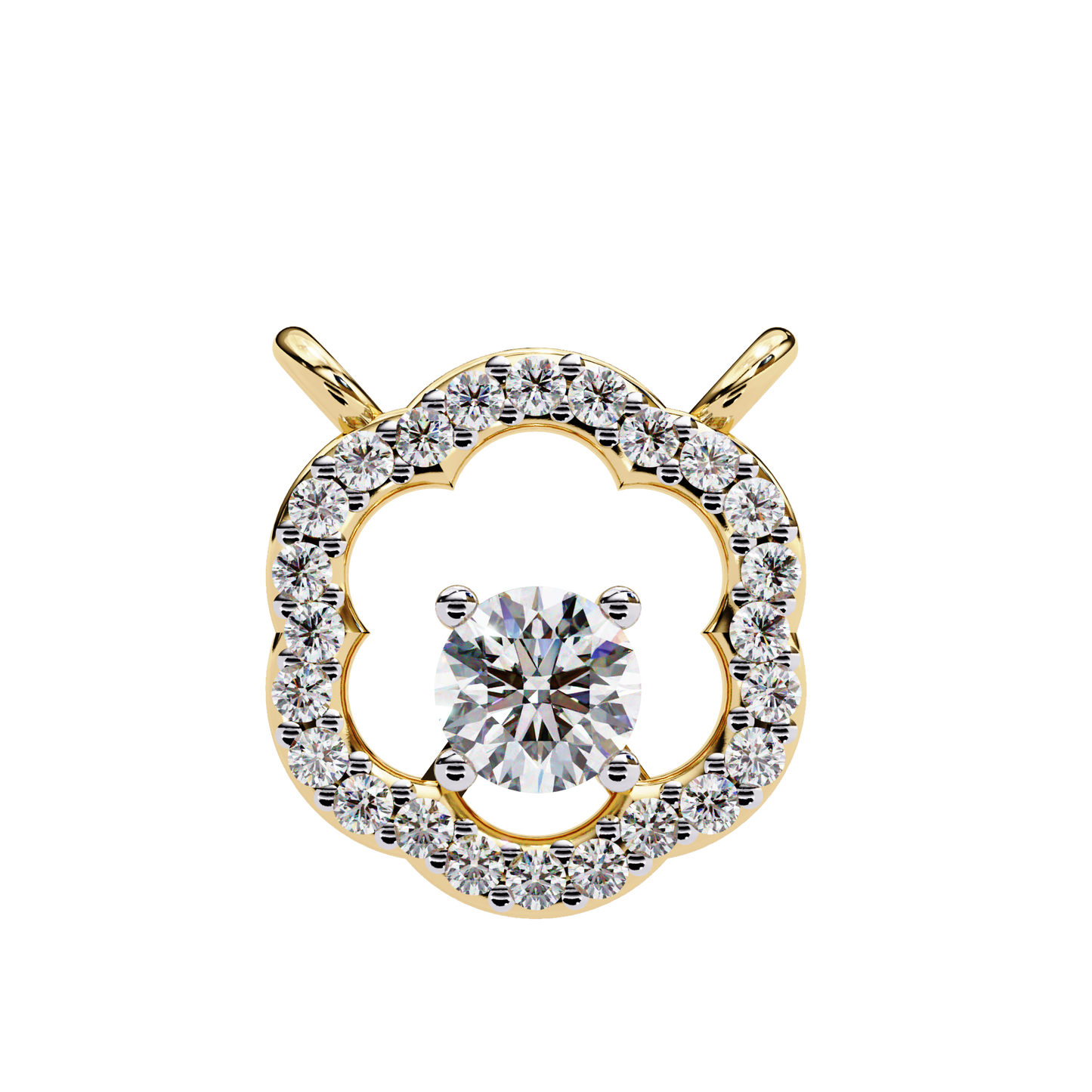 Lucinda Floret Diamond Pendant
