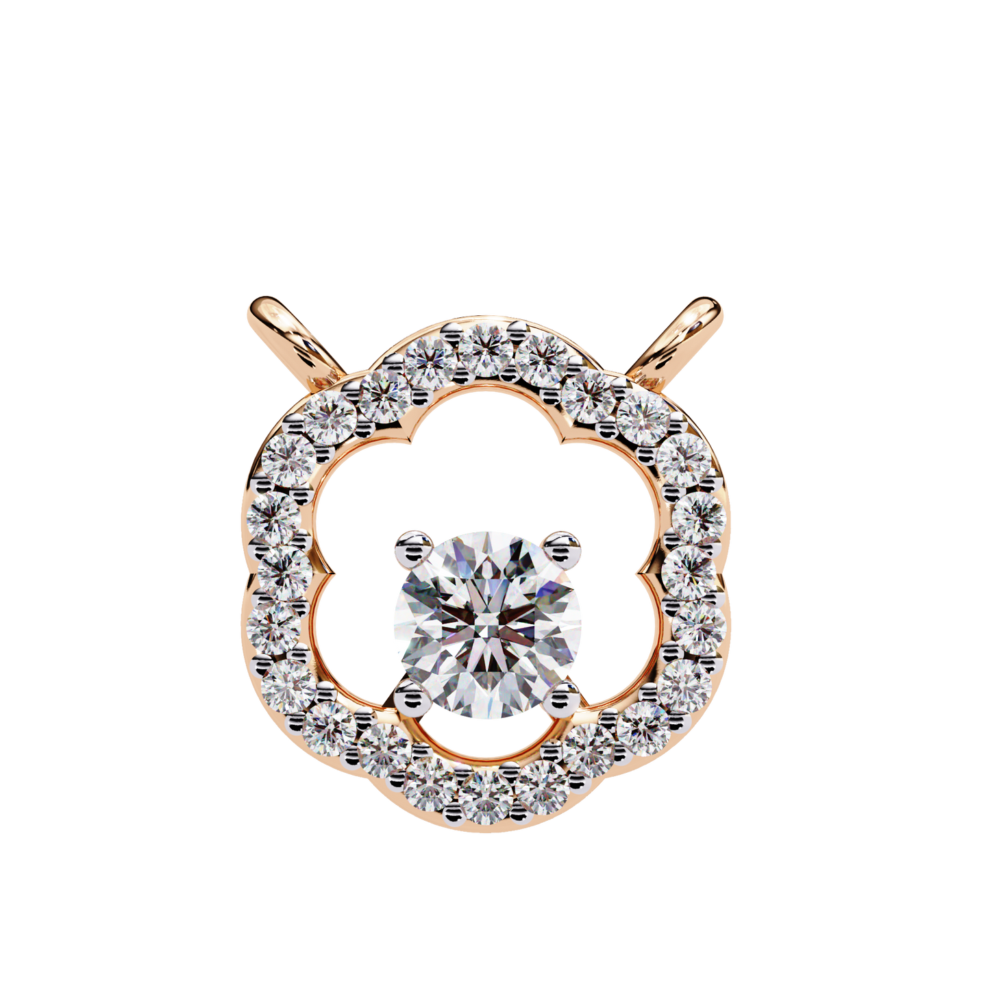 Lucinda Floret Diamond Pendant