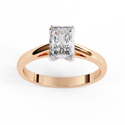 Velluta Sorella Radiant Solitaire Ring
