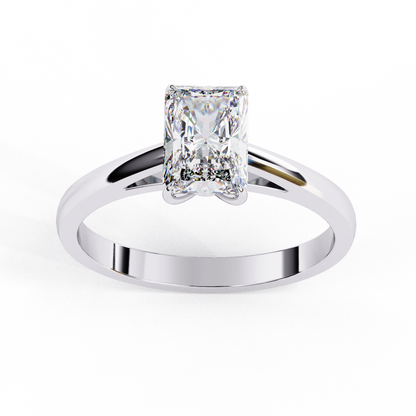 Velluta Sorella Radiant Solitaire Ring