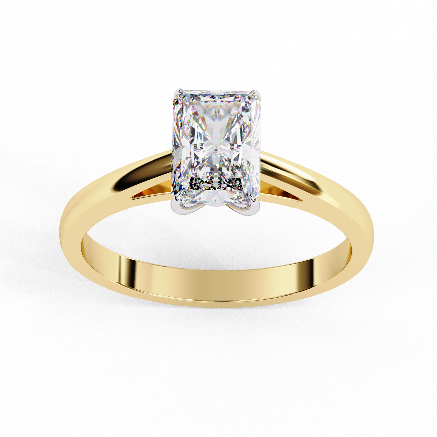 Velluta Sorella Radiant Solitaire Ring