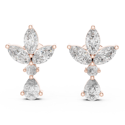 Petal Dusk Diamond Earrings