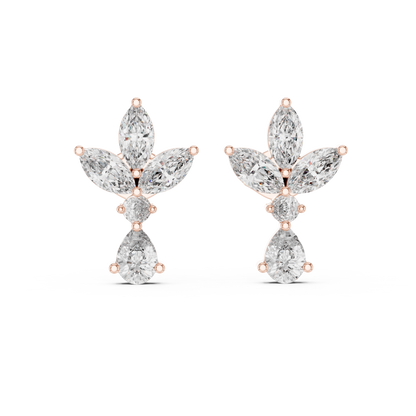 Petal Dusk Diamond Earrings