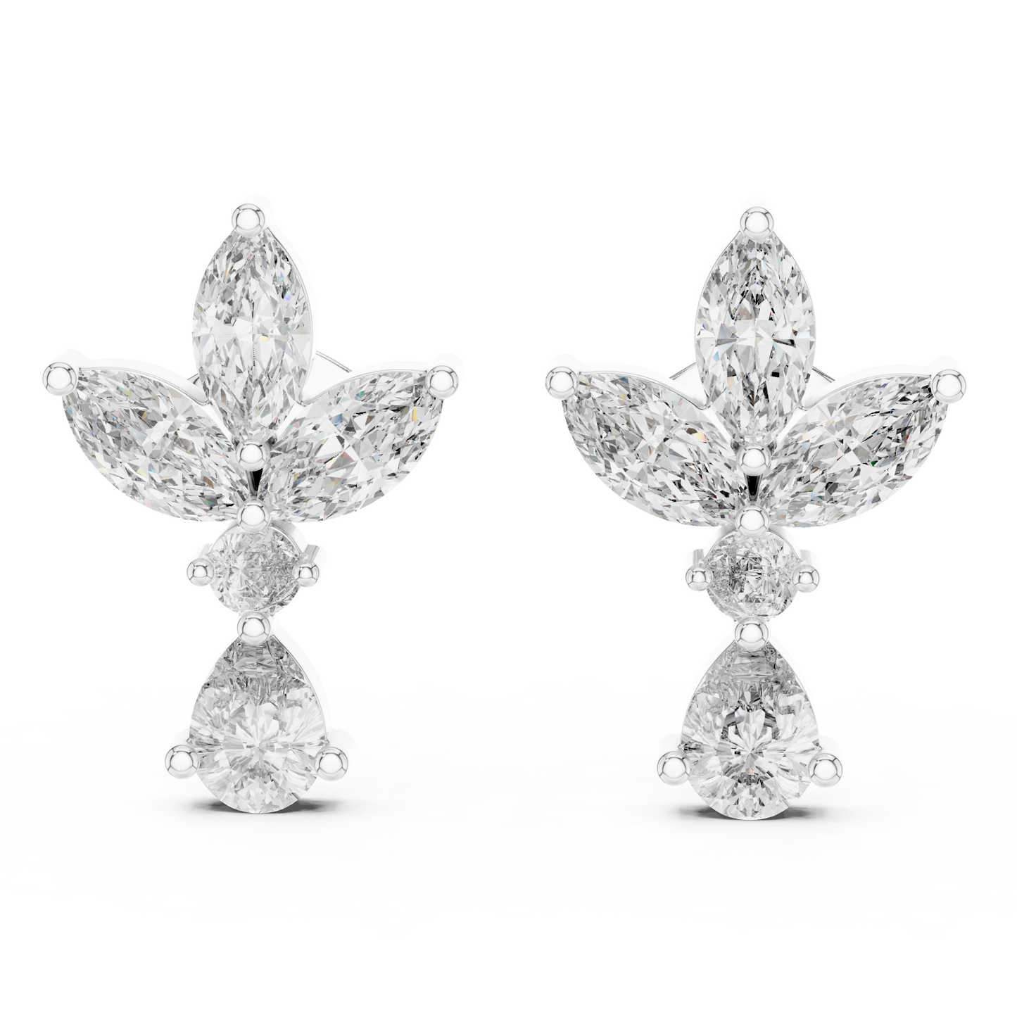 Petal Dusk Diamond Earrings