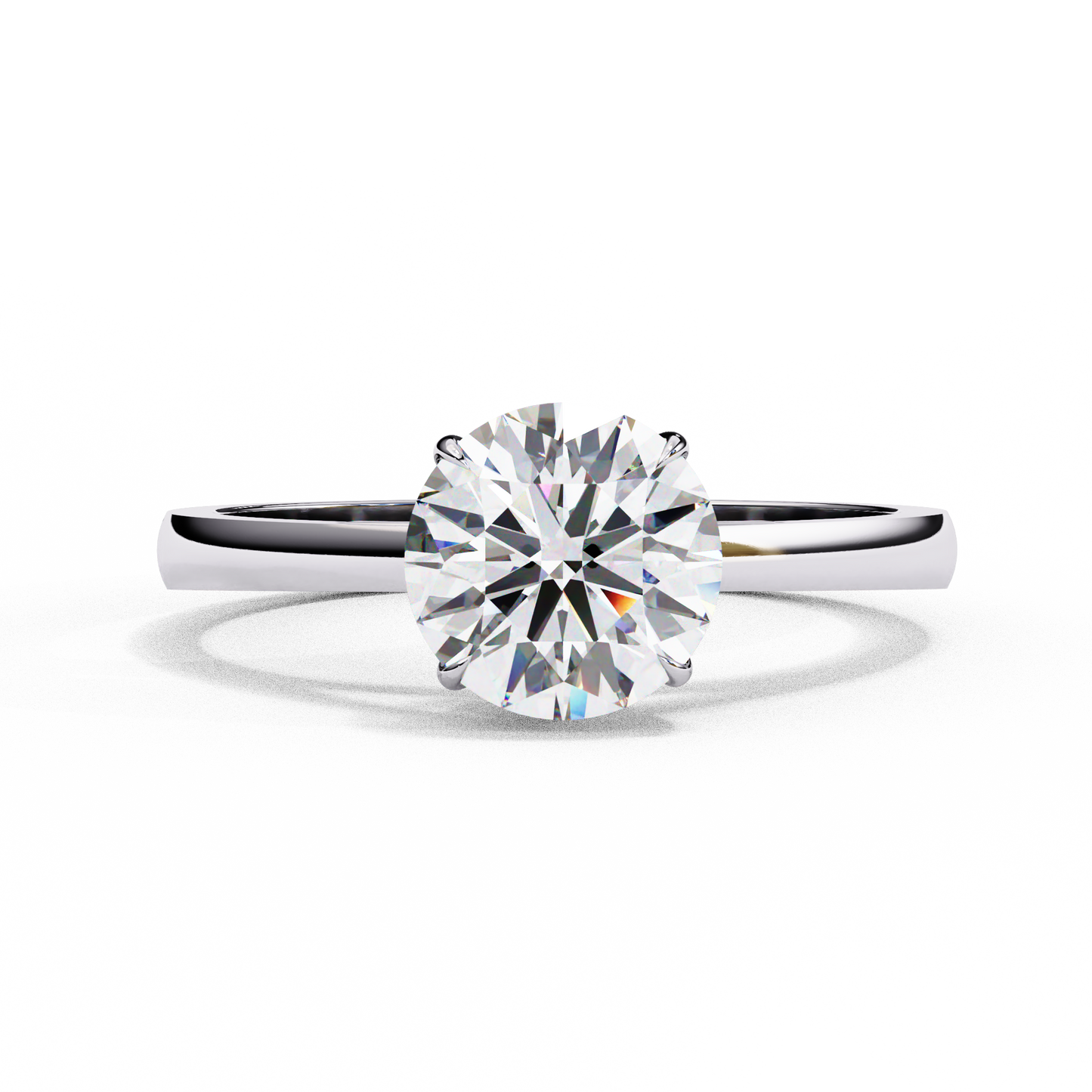 Aurelle Classique Round Solitaire Ring