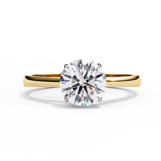 Aurelle Classique Round Solitaire Ring