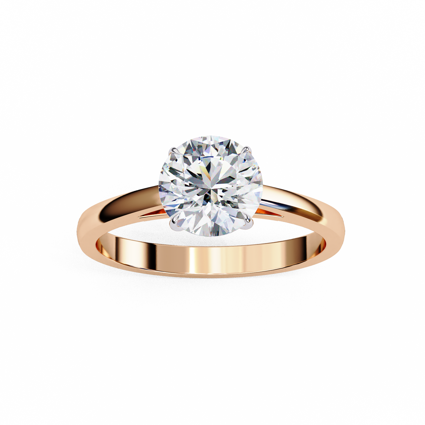 Aurelle Classique Round Solitaire Ring