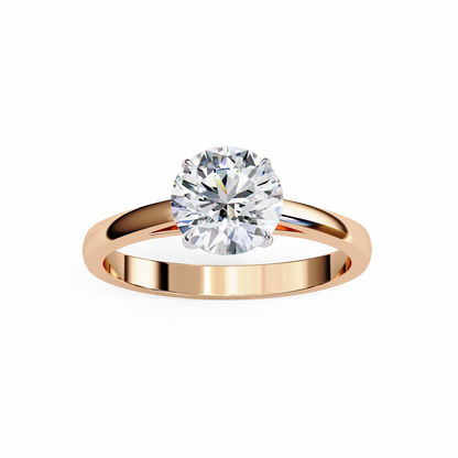 Aurelle Classique Round Solitaire Ring
