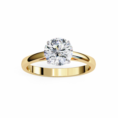 Aurelle Classique Round Solitaire Ring