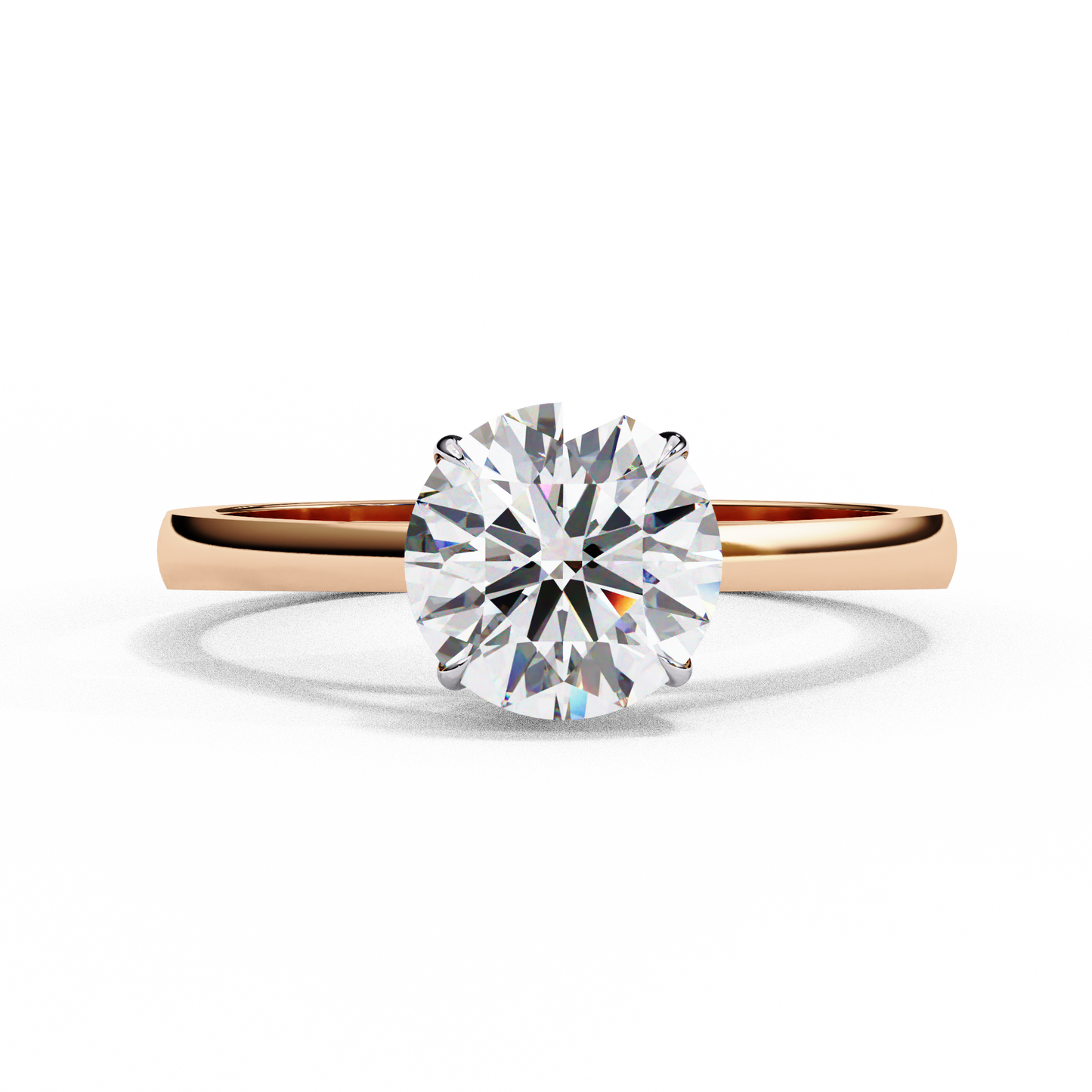 Aurelle Classique Round Solitaire Ring