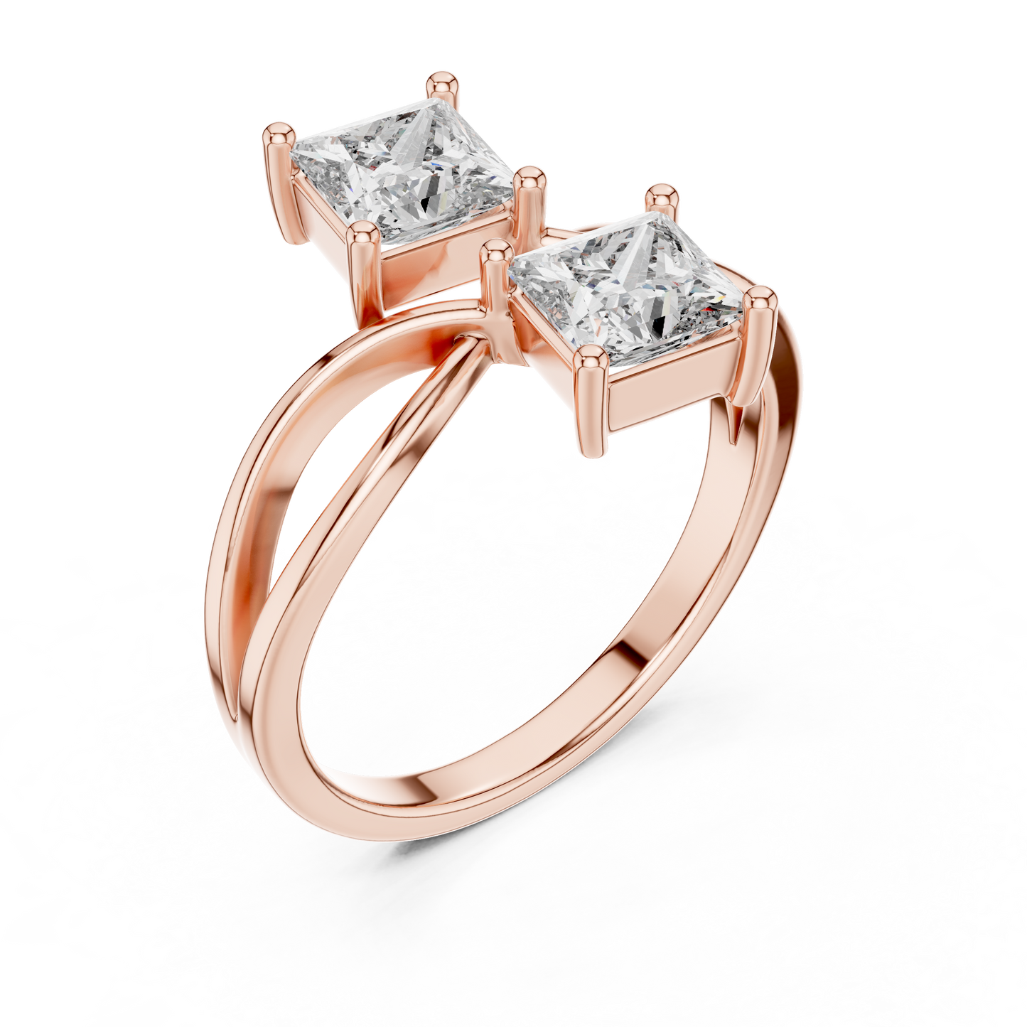 Duoré Dual Solitaire Ring