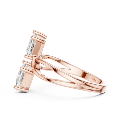 Duoré Dual Solitaire Ring