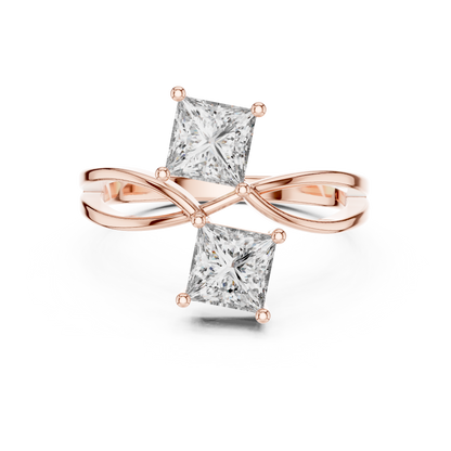 Duoré Dual Solitaire Ring