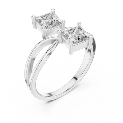 Duoré Dual Solitaire Ring