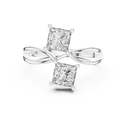 Duoré Dual Solitaire Ring