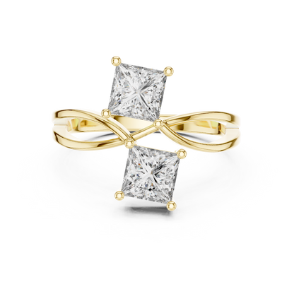 Duoré Dual Solitaire Ring
