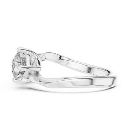 Entrelacé Dual Solitaire Ring