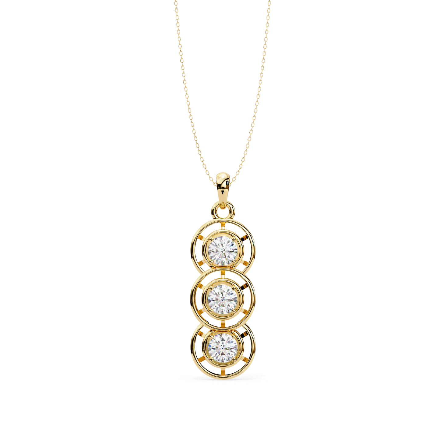Vionette Cluster Diamond Pendant