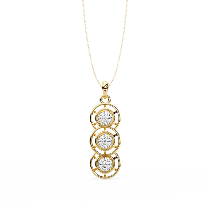 Vionette Cluster Diamond Pendant