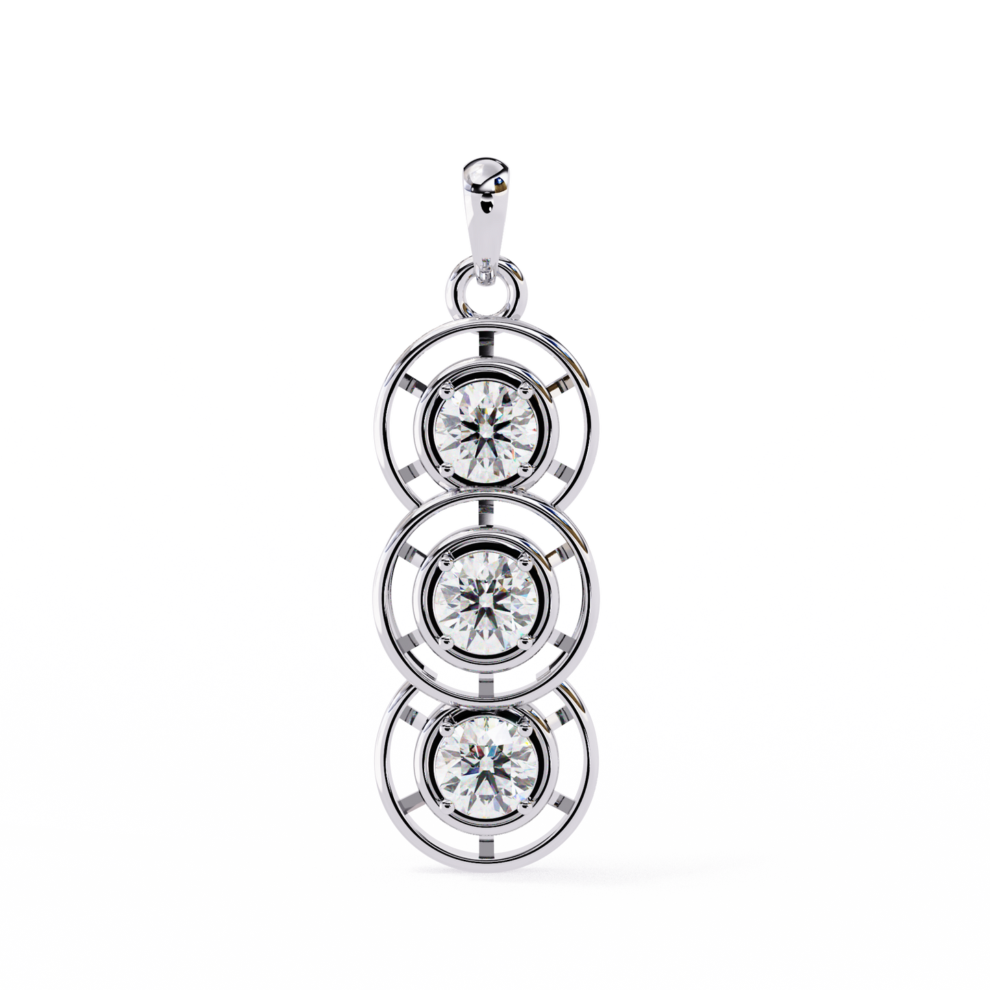 Vionette Cluster Diamond Pendant