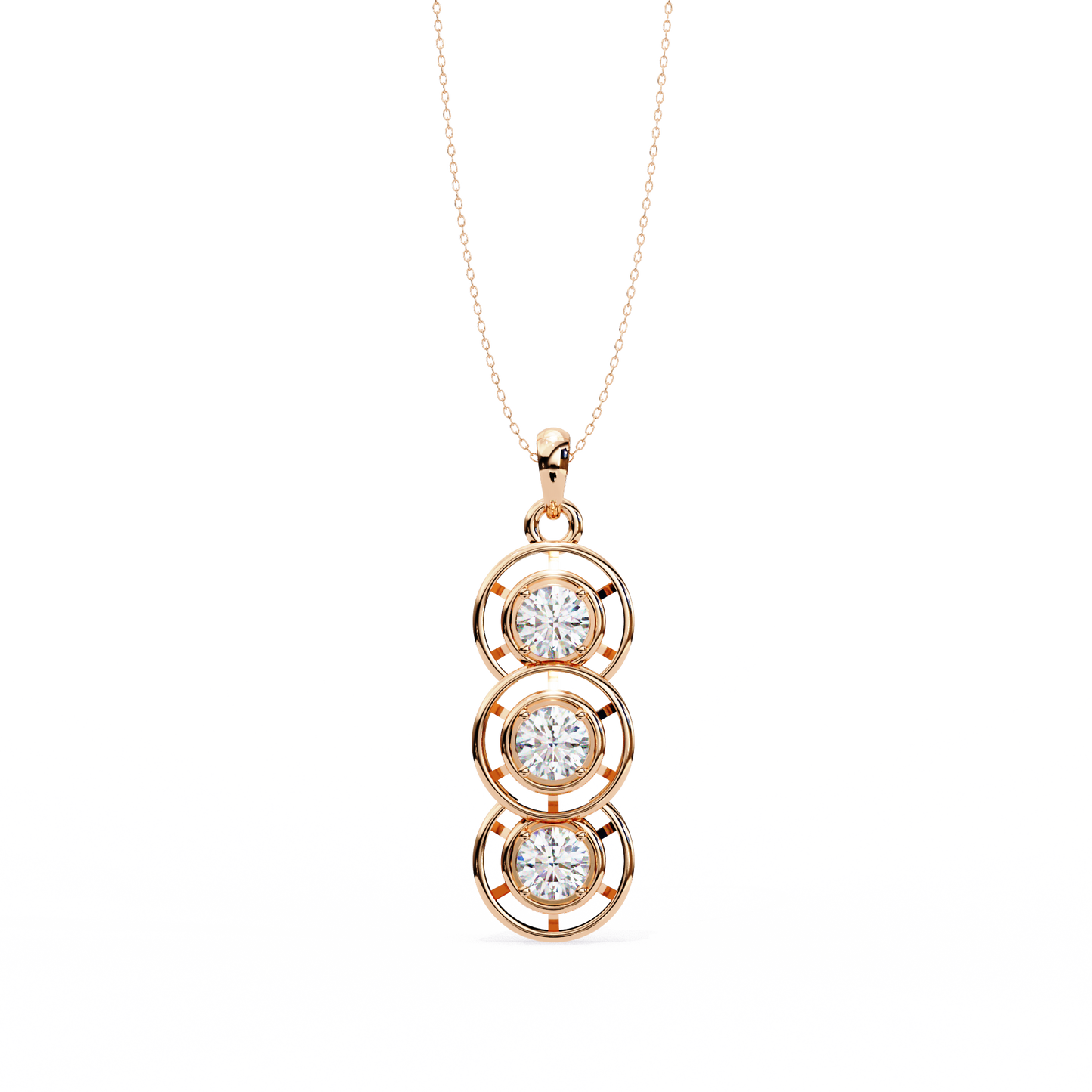 Vionette Cluster Diamond Pendant
