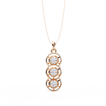 Vionette Cluster Diamond Pendant