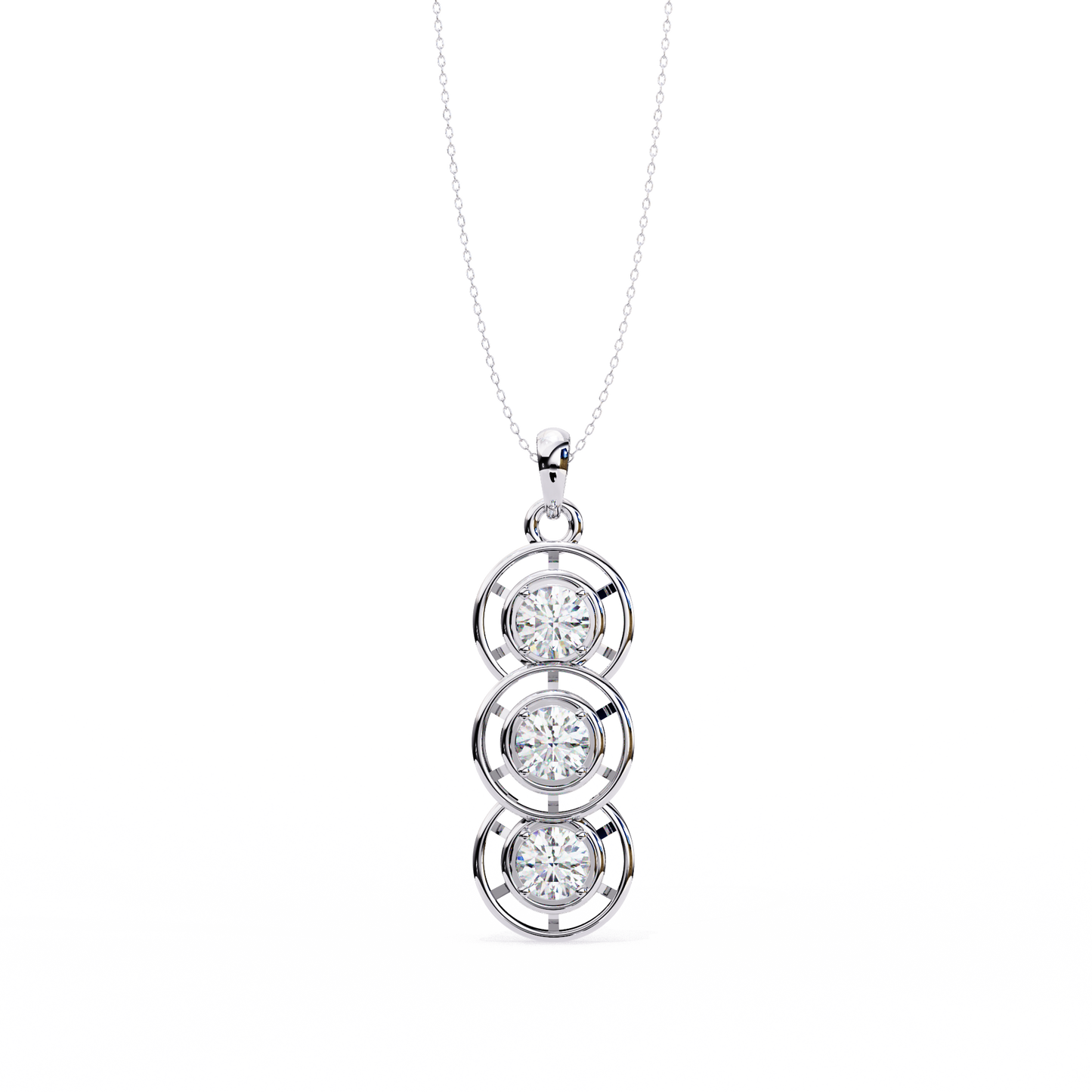Vionette Cluster Diamond Pendant