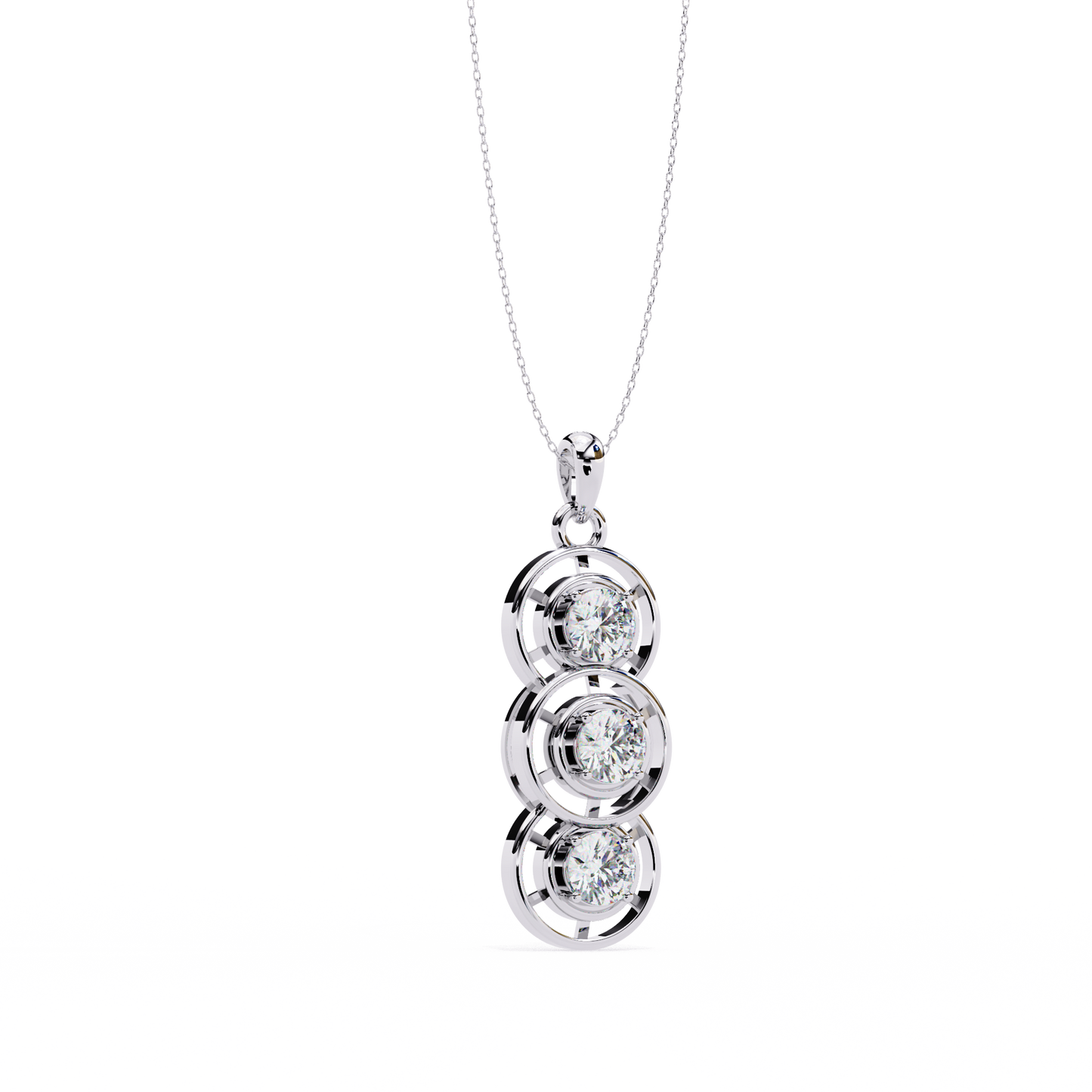 Vionette Cluster Diamond Pendant