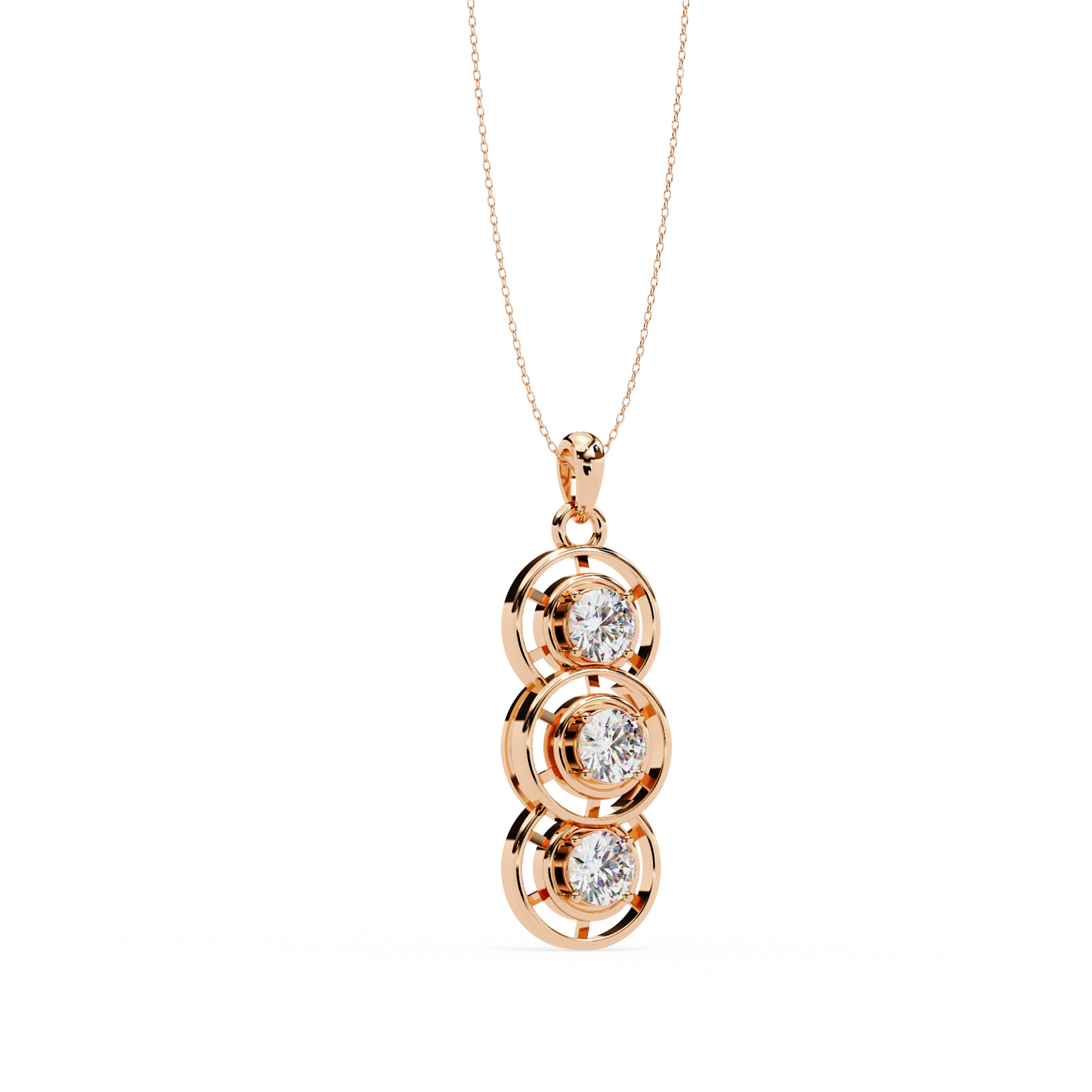 Vionette Cluster Diamond Pendant