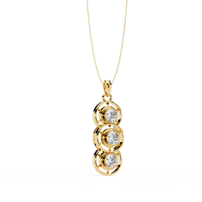 Vionette Cluster Diamond Pendant