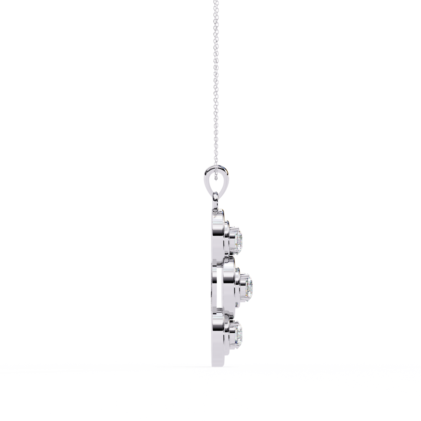 Vionette Cluster Diamond Pendant