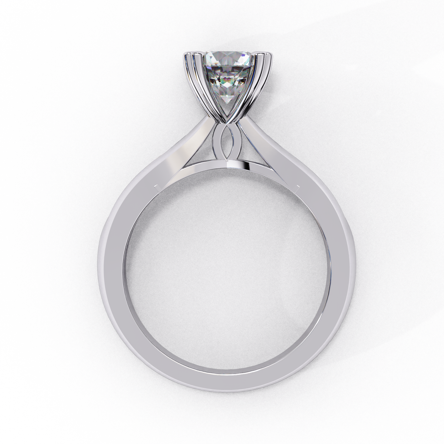 Amora D’Elise Round Solitaire Ring