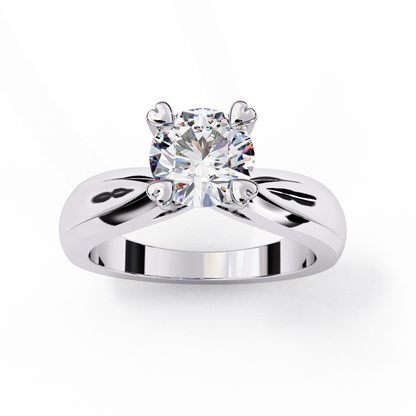 Amora D’Elise Round Solitaire Ring